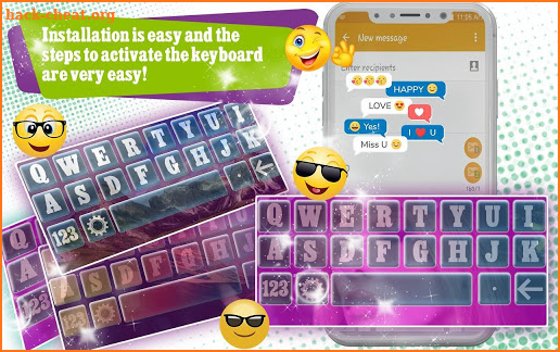 Cheetah Keyboard - Chick Emoji,Swype,DIY & Themes screenshot