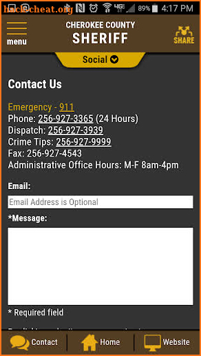 Cherokee County  AL Sheriff screenshot