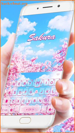 Cherry Sakura Keyboard Theme screenshot