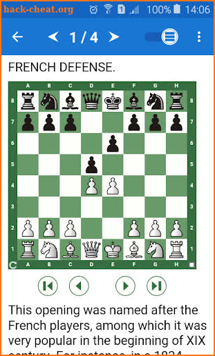 Chess Tactics in French Defense screenshot