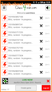 Chess4ever - Play, study & watch chess screenshot