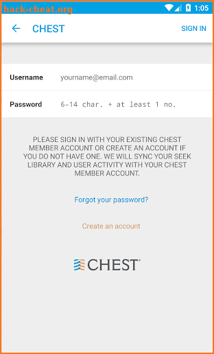 CHEST App™ screenshot