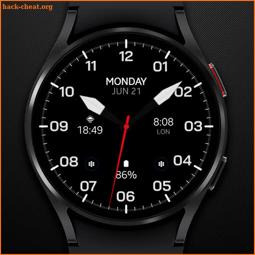 Chester Dark MOD watch face screenshot