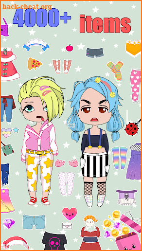 Chibi Dolls Dress Up Girl Game screenshot