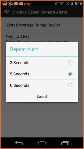 Chicago Speed Camera Alerts screenshot