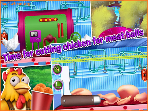 Chicken nuggets factory- cooking & delivery game screenshot