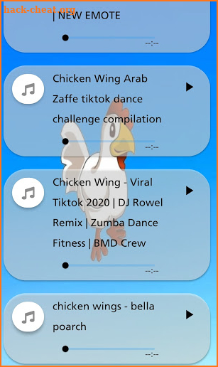 Chicken wing songs screenshot