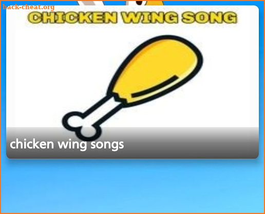 Chicken wing songs screenshot