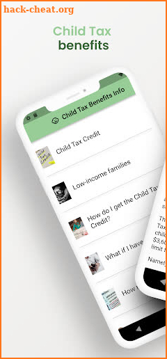 Child Tax Benefits Info Guide screenshot