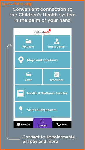 Children’s Health Mobile App screenshot