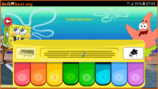 Children's Piano - Spongebob Patrick screenshot