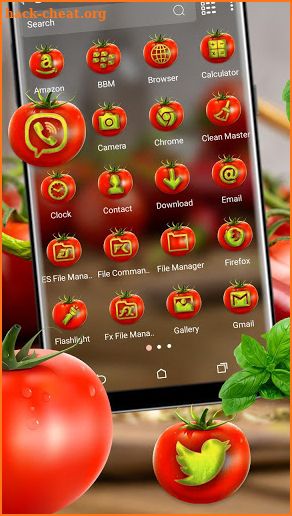 Chili Tomato Launcher Theme screenshot