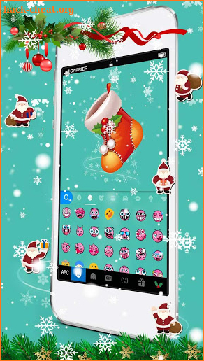 Chimney On Christmas Keyboard Theme screenshot