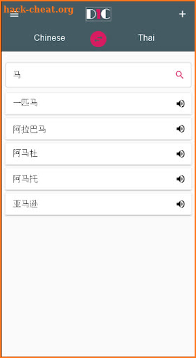 Chinese - Thai Dictionary (Dic1) screenshot