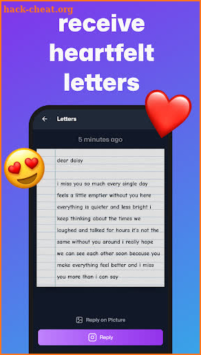 Chithi.me: anonymous letters screenshot