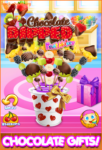 Chocolate Dipped Fruit Candy Maker Kids FREE screenshot