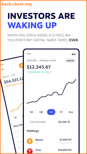 Choice: Bitcoin in your IRA screenshot