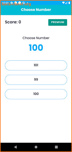 Choose Number screenshot