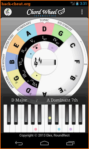 Chord Wheel : Circle of 5ths screenshot