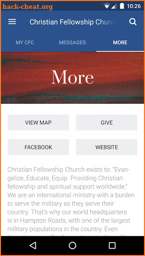 Christian Fellowship Church screenshot