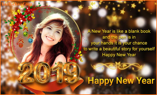 Christmas and New Year Year Photo Frame screenshot