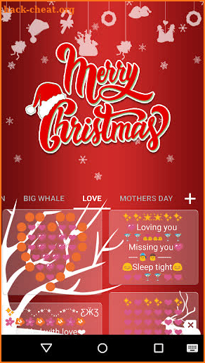 Christmas Balls Emoji Gif Keyboard Wallpaper screenshot