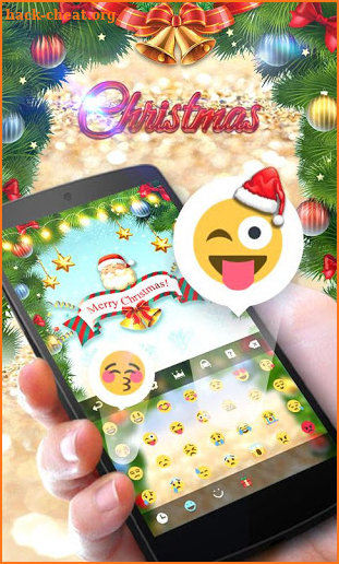 Christmas Bell Keyboard Theme screenshot