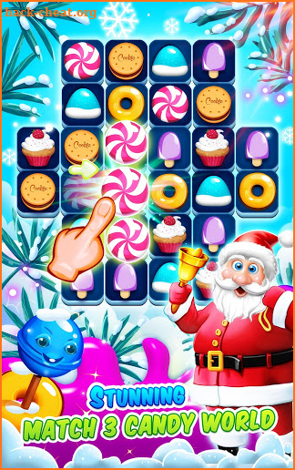 Christmas Candy World - Santa's Match 3 Game screenshot