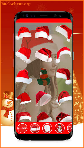 Christmas cap photo editor screenshot