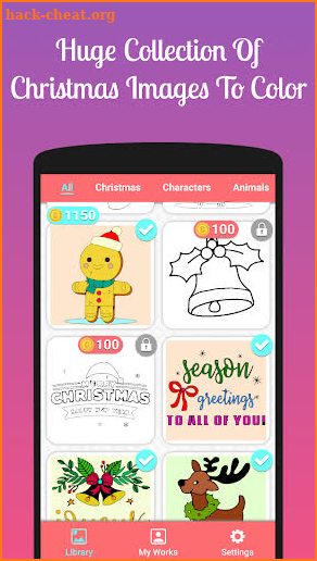 Christmas Coloring Art Book 🎄🎅🔔❄ screenshot