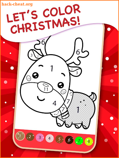 Christmas Coloring Book By Numbers screenshot