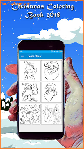 christmas coloringbook 2018 screenshot