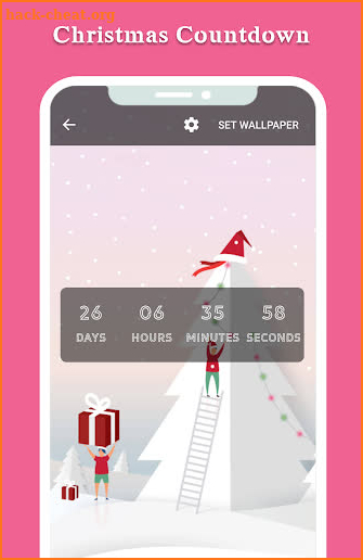 Christmas Countdown Live Wallpaper screenshot