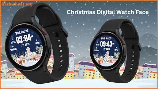 Christmas Digital Watch Face screenshot