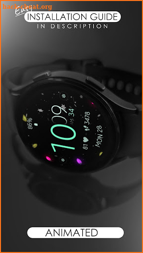 Christmas digital watch face screenshot