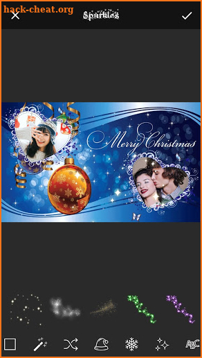 Christmas Dual Photo Frames screenshot