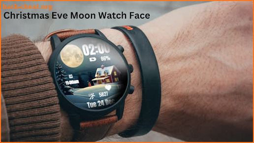 Christmas Eve Moon Watch Face screenshot