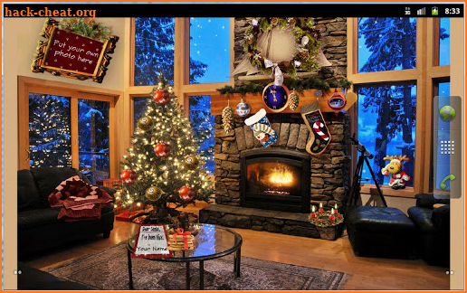 Christmas Fireplace LWP screenshot