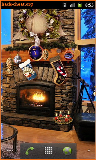 Christmas Fireplace LWP Deluxe screenshot