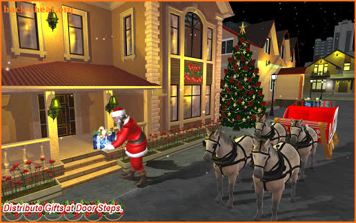 Christmas Flying Santa Gift screenshot