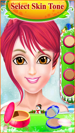 Christmas Girl's Makeup Salon Game for free screenshot