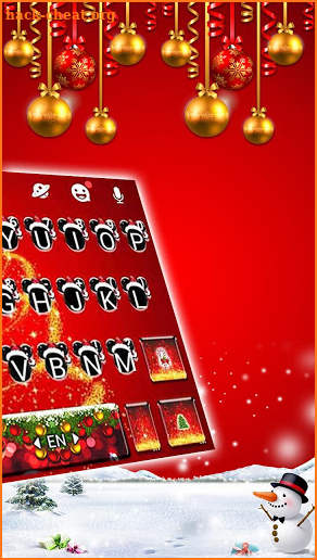 Christmas Minny Keyboard Theme screenshot