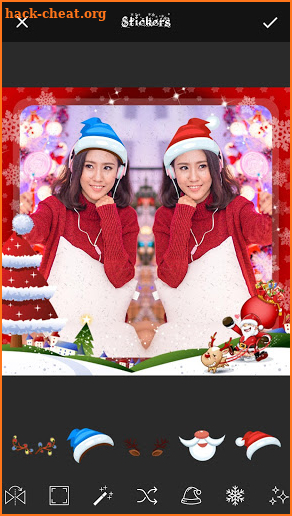 Christmas Mirror Effect Photo Editor screenshot