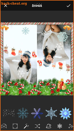 Christmas Mirror Effect Photo Editor screenshot