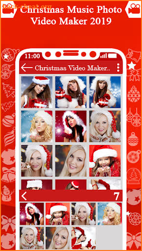 Christmas Music Photo Video Maker 2019 screenshot