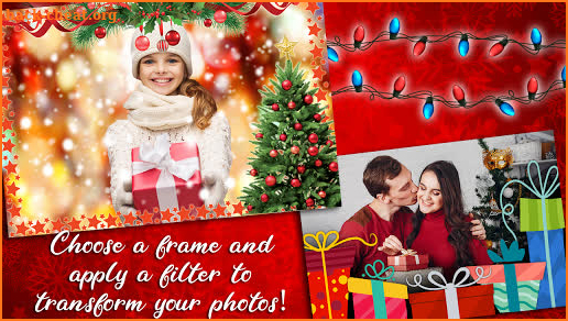 Christmas Photo Frames – Merry Xmas Card Maker screenshot