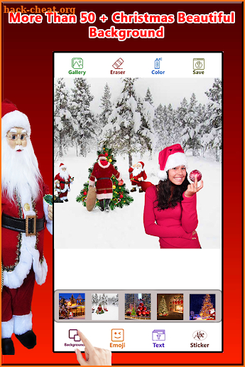 Christmas Photo Frames:Cut Paste Editor screenshot