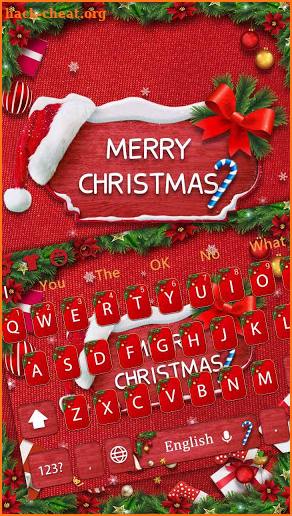 Christmas Red Keyboard screenshot