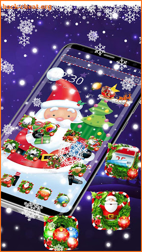 Christmas Santa Claus theme screenshot