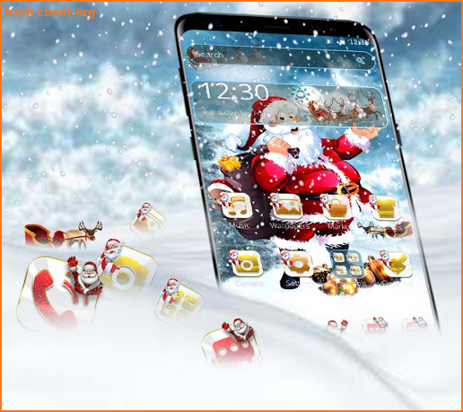 Christmas Santa theme screenshot